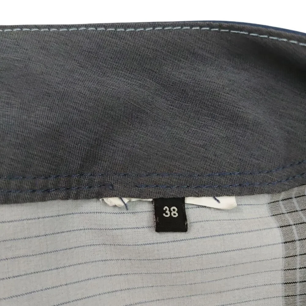 Quiksilver Board Shorts Mens 38 Navy Color Block Performance Swim Surf Trunks